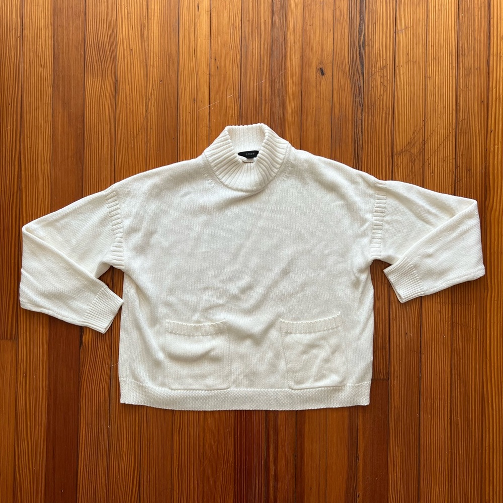 JCrew Cotton Sweater with pockets
